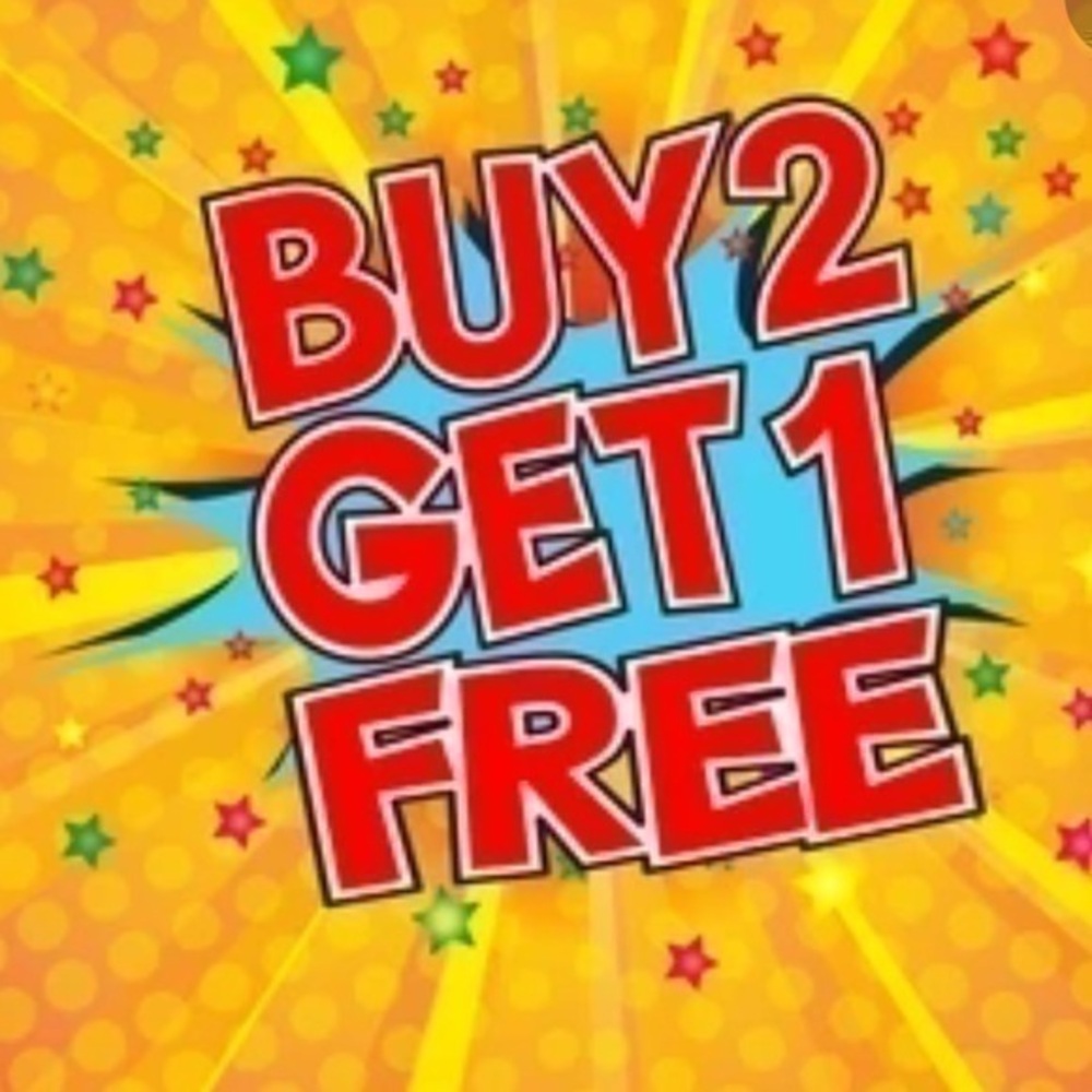Buy 2 get 1 Free!!!